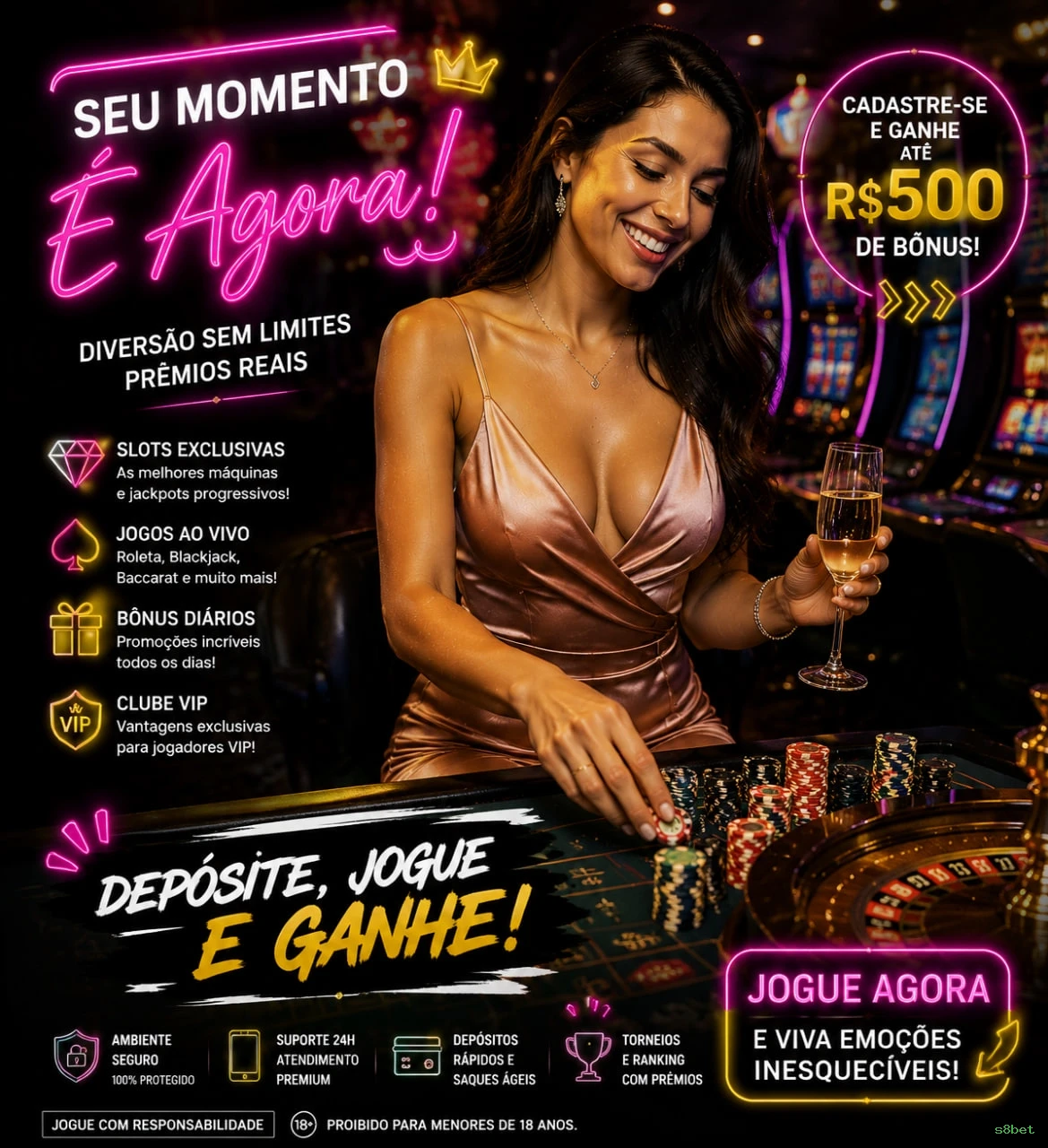 Interface do cassino ao vivo